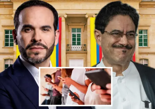 Al concluir el viernes 19 de junio, último día de actividad proselitista, los modelos predictivos de conversación otorgaron a Abelardo de la Espriella un 52% de probabilidad digital frente al 48% de Iván Cepeda Castro. FOTO: Colprensa, Registraduría Nacional y redes sociales @ABDELAESPIRELLA y @IvanCepedaCast