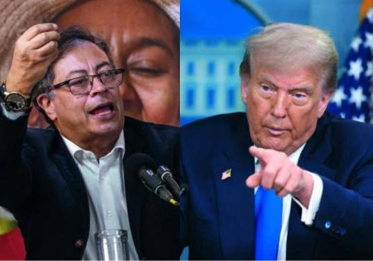 Varios pisodios de tensión han marcado la relación en poco menos de un año, desde que el republicano volvió a la Casa Blanca y decidió golpear el tablero geopolítico. FOTO el colombiano y getty