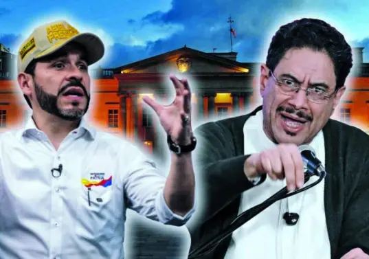 Abelardo de la Espriella derrotó a Iván Cepeda en primera vuelta, lo que descolocó a la campaña del candidato del Pacto Histórico. El domingo se sabrá si pudo recuperarse. <b> </b>FOTO<b> El Colombiano/Colprensa</b> 