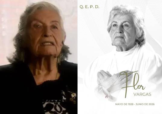 Luto en la televisión colombiana; falleció la actriz Flor Vargas a los 98 años. Foto: Caracol TV / redes sociales @actoresscg