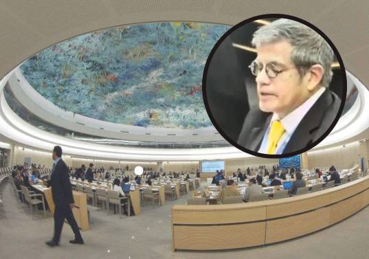 Álvaro Ayala fue quien representó al país en el consejo de Derechos Humanos de Naciones Unidas. FOTO ONU Derechos Humanos y captura de video