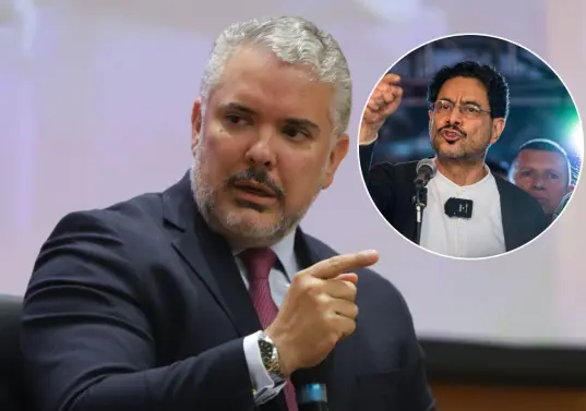 Expresidente Iván Duque calificó como vergüenza la negativa de Iván Cepeda a asistir a debates. Fotos: Colprensa y Getty Images