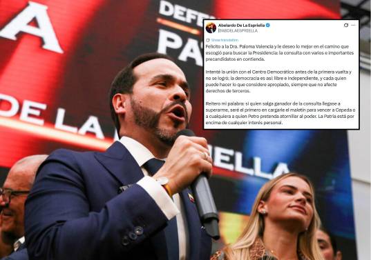 El candidato presidencial aseguró que: “la Patria está por encima de cualquier interés personal”. Foto: Colprensa/Redes Sociales. 