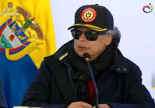 Presidente Gustavo Petro en Consejo de Ministros. Foto: captura de video