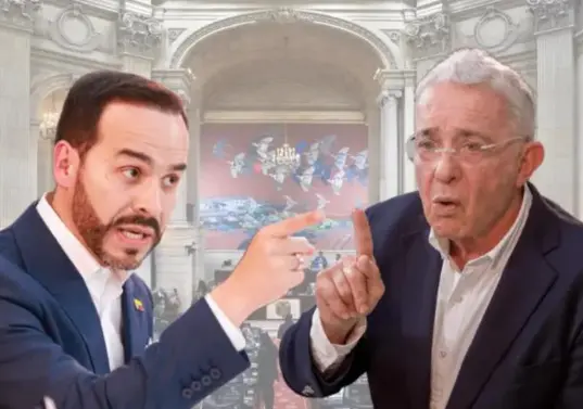 De la Espriella mantuvo una relación cercana con Uribe hasta antes de la campaña presidencial. Foto: Colprensa/Juan Antonio Sánchez/Manuel Saldarriaga.