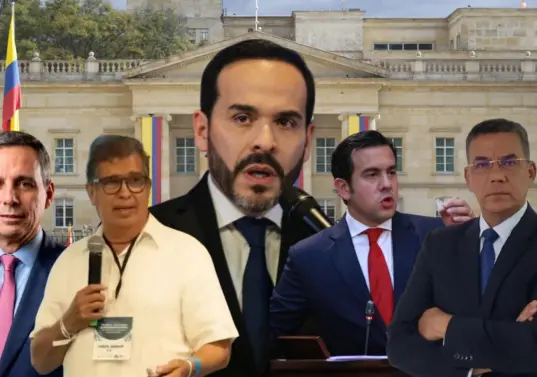 Ya son cuatro los ministerios confirmados por Abelardo de la Espriella. Miguel Gómez Martínez dirigirá la cartera de Hacienda; Fabio Arjona Hincapié estará al frente de Ambiente; Rodrigo Lara asumirá el Ministerio del Interior; y el mayor general (r) Jorge Eduardo Mora López encabezará el Ministerio de Defensa. Foto: Colprensa.