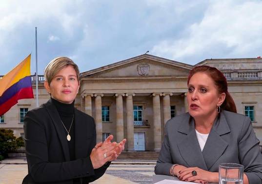 Eva Ferrer, exasesora de Verónica Alcocer, fue citada para hoy por la Fiscalía para declarar sobre sus señalamientos contra la ex primera dama. FOTO Presidencia y montaje El Colombiano