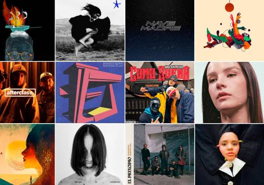 Algunas de las portadas de esta selección con lo mejor de la música hecha en Colombia en 2025. FOTOS Cortesías
