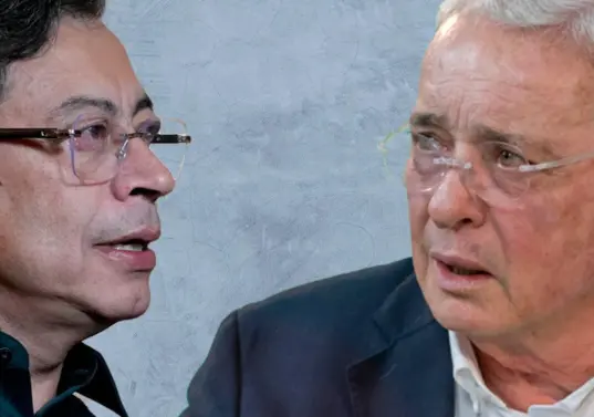 Gustavo Petro Urrego y Álvaro Uribe Vélez, de cara a las elecciones de este domingo. Foto: El Colombiano