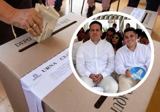 En 2022, Carlos Andrés Trujillo (izquierda) logró más de 20.000 votos en La Guajira, un territorio donde no tenía trayectoria política previa y que terminó siendo su segundo fortín electoral. Lacouture (derecha) habría jugado un rol clave. FOTO: REFERENCIA/EDWIN BUSTAMENTE/X: @SenadorTrujillo