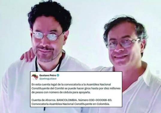El candidato presidencial del Pacto Histórico, Iván Cepeda, y el presidente de la República Gustavo Petro. FOTO CORTESÍA