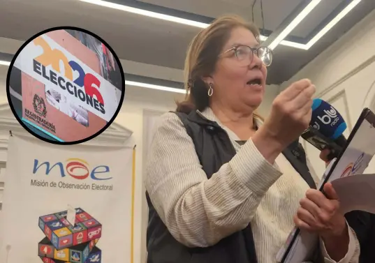 Alejandra Barrios, directora de la MOE, presentó las actualizaciones del informe al público. Foto: Colprensa.