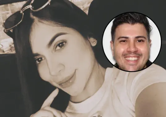 María Paz Peñaloza murió a mediados de abril luego de una cirugía estética practicada por Felipe Hoyos Foronda. Ambos son colombianos. Fotos: Redes sociales y Departamento de Policía de Nueva York