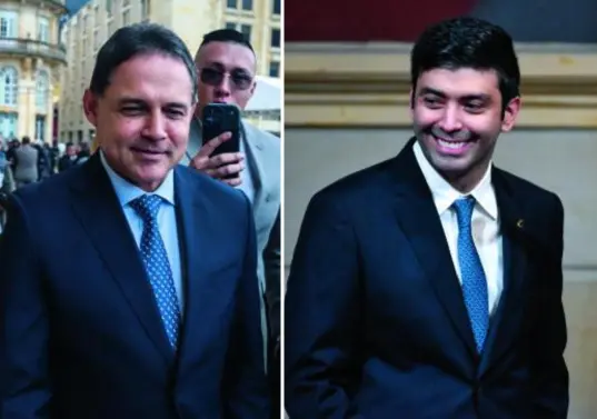 A la izquierda, Henríquez, del Centro Democrático. A la derecha, Barguil, quien ganó en la Cámara por unanimidad. FOTOS: COLPRENSA.