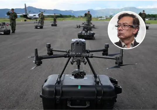 El Batallón de Aeronaves No Tripuladas (BANOT) es la primera unidad militar especializada en drones de Latinoamérica, lanzada oficialmente en el Fuerte Militar de Tolemaida. FOTO<b> AFP</b> 
