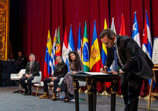 Colombia toma la Presidencia de RedArtes, que es el plan para que el arte y la educación transformen Iberoamérica. FOTO: Presidencia.