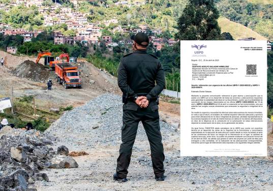 En La Escombrera de la comuna 13 habría más de 500 personas enterradas, según organismos de Derechos Humanos. Las excavaciones allí comenzaron a mediados en 2024. FOTO<b><span class="mln_uppercase_mln"> jaime pérez</span></b>