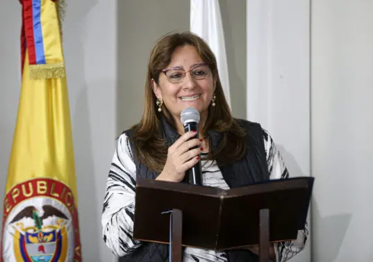 Ángela María Buitrago ocupará la cartera de Justicia hasta el próximo 1 de junio. Foto: Colprensa