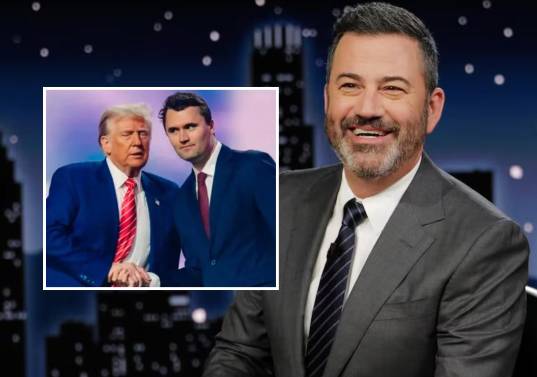La cadena ABC, propiedad de Disney, anunció este miércoles que suspende “indefinidamente” el programa nocturno de Jimmy Kimmel, su late night. FOTO: Getty y redes sociales @charliekirk1776