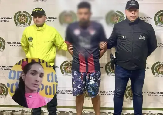 El capturado por el asesinato de Sara Millerley González Borja (detalle) fue identificado como Juan Camilo Muñoz Gaviria, alias El Teta. FOTO: Cortesía