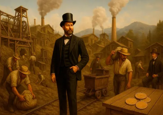 Coriolano Amador desempeñó un papel protagónico durante la etapa preindustrial de la historia empresarial colombiana. Fue dueño de la mina El Zancudo en Titiribí, Suroeste antioqueño. FOTO: GENERADA CON IA