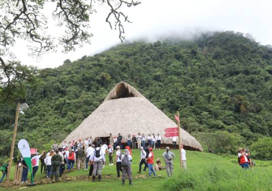 La nueva maloka que se encuentra en la base de la montaña. FOTO: Esneyder Gutiérrez.