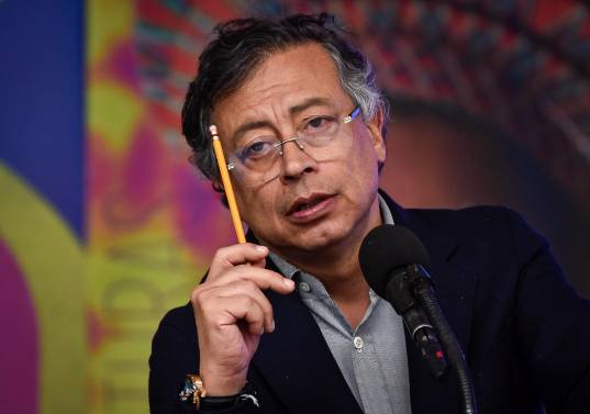 El presidente Gustavo Petro le lanzó dardos a uno de sus ministros por no efectuar un proyecto del cual él había dado la orden. Foto: Colprensa - Cristian Bayona