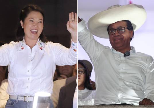 Roberto Sánchez se resiste a reconocer los resultados preliminares en la segunda vuelta presidencial en Perú. FOTOS: AFP - GETTY