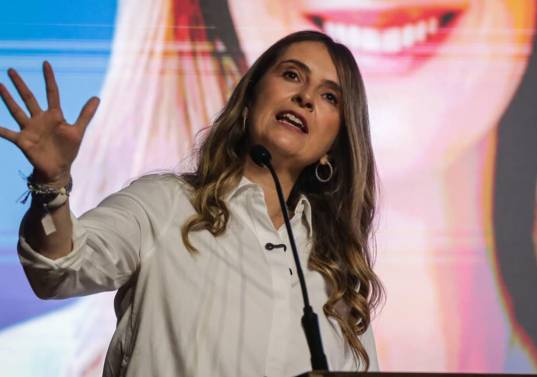 Estos son los acuerdos entre la candidata presidencial Paloma Valencia y el Partido Liberal. FOTO: Colprensa 