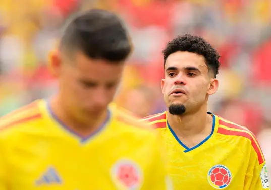 El extremo Luis Díaz fue uno de los pocos jugadores de la Selección Colombia que marcaron en el Mundial. Foto: AFP