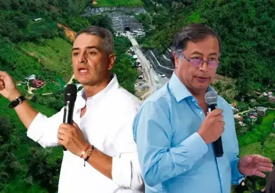 El gobernador de Antioquia, Andrés Julián Rendón, le reclamó al presidente Gustavo Petro por las demoras de la Nación en la instalación de los equipos electromecánicos del Túnel del Toyo. FOTO: El Colombiano
