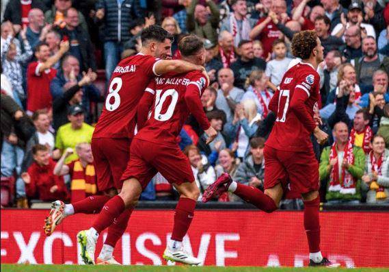 Liverpool acumula 6 victorias en línea por todas las competencias. FOTO X @LFC