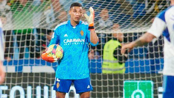 Gabriel Fuentes llegó esta temporada a Zaragoza de España en condición de préstamo. FOTO GETTY