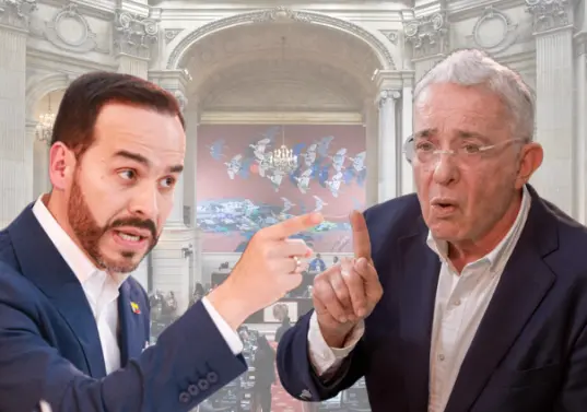 De la Espriella y Uribe mantenían una relación cercana, al punto que el abogado lo representó en algunos procesos judiciales. FOTOS: Colprensa / Juan Antonio Sánchez y Manuel Saldarriaga