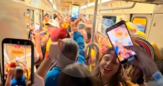 En video: Colombianos armaron fiesta vallenata en el metro de México