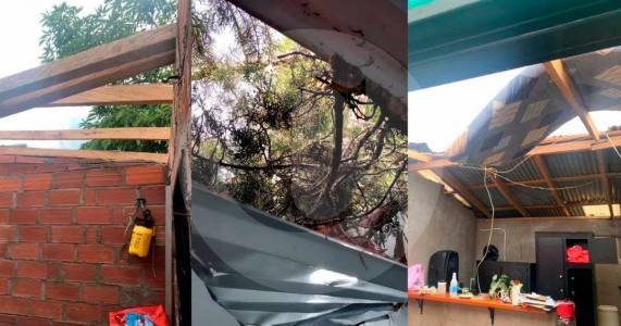 Tremendo ventarrón causó daños en viviendas y escuelas de Yolombó