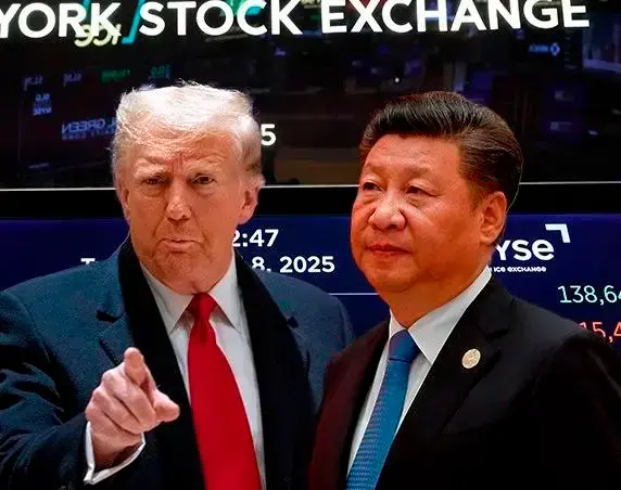 Presidente de Estados Unidos, Donald Trump, y Xi Jinping, presidente de China. FOTO Getty. 