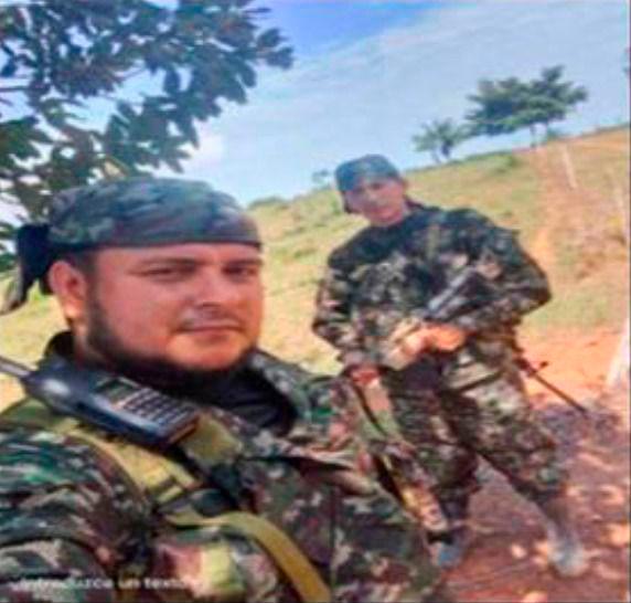 Michael Enrique Méndez Olivos, alias Mogosín, cabecilla de las disidencias de las Farc en el departamento del Meta. FOTO: Cortesía Ejército