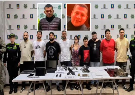 En el crimen del mexicano Horacio Pérez Ledezma (detalle, derecha) se presume que habría una vinculación entre la llamada “La Oficina Premium” y alias El Costeño (detalle, izquierda), señalado del magnicidio de Miguel Uribe Turbay. FOTOS: CORTESÍA