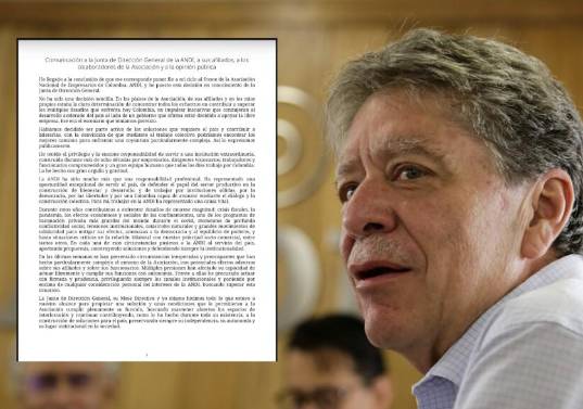En su carta de renuncia, Bruce Mac Master explicó que tomó la decisión después de una reflexión sobre las condiciones que atraviesa la Asociación Nacional de Empresarios de Colombia (Andi). FOTO: Colprensa.