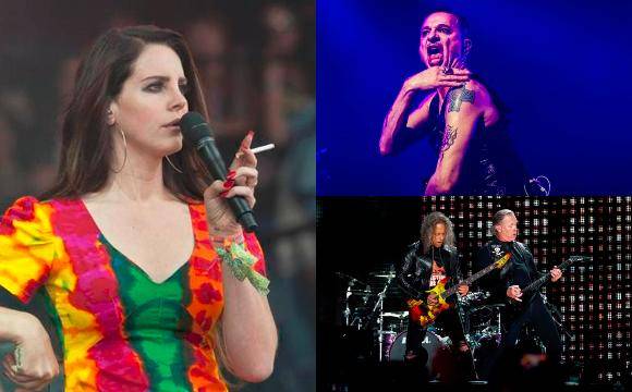 Lana del Rey, Metallica y Depeche Mode serán la banda sonora del 2023. Fotos: EFE. 