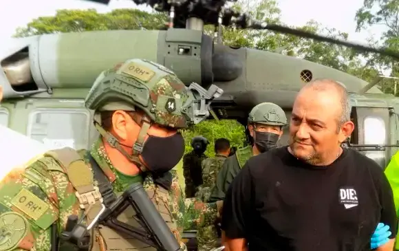 Dairo Antonio Úsuga David (“Otoniel”), capturado en 2021 en Colombia y sentenciado a 45 años de cárcel en Estados Unidos. FOTO: CORTESÍA DE POLICÍA.