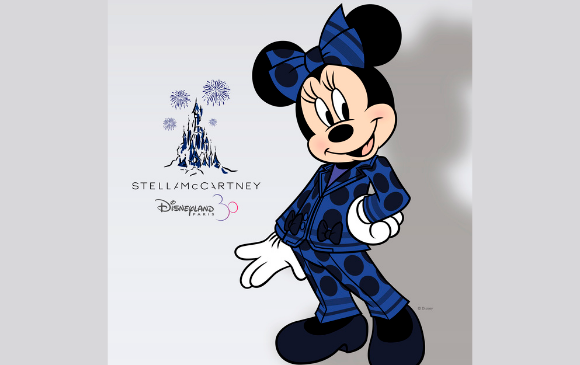 Así luce Minnie Mouse con su traje diseñado por Stella McCartney. FOTO Cortesía