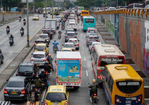 Ya no hay vías exentas de la medida. Foto: EL COLOMBIANO