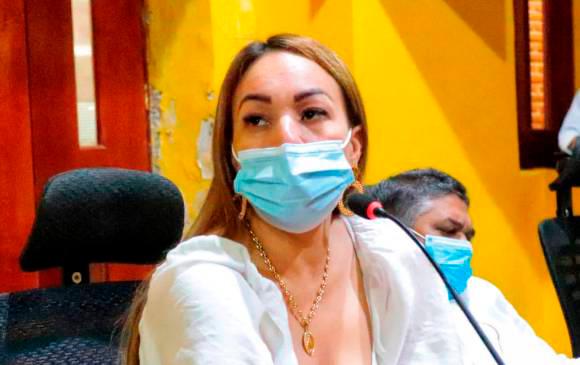 Tras ser detenida, la concejala Estrada fue suspendida por el Partido Liberal, del cual era militante. FOTO CONCEJO DE CARTAGENA