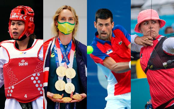 Briseida Acosta - Emma McKeon - Novak Djokovic- Aída Román FOTOS getty