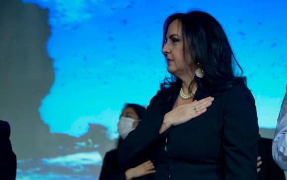 María Fernanda Cabal es una de las precandidatas del Centro Democrático a la Presidencia en el 2022. Foto: Twitter de María Fernanda Cabal.