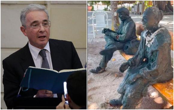 Álvaro Uribe tuvo como bandera de gobierno la seguridad democrática durante sus dos periodos como presidente entre 2002-2010. FOTOS COLPRENSA Y CAPTURA DE VIDEO