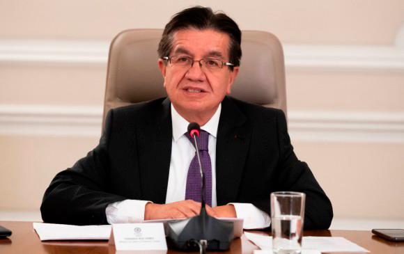 Fernando Ruiz, ministro de Salud. FOTO COLPRENSA