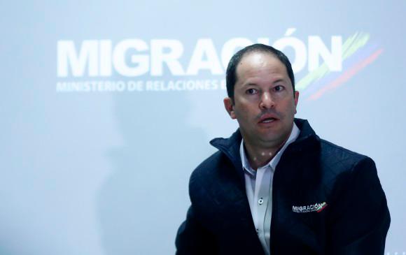 Francisco Espinosa, director de Migración Colombia, confirmó la expulsión. FOTO COLPRENSA